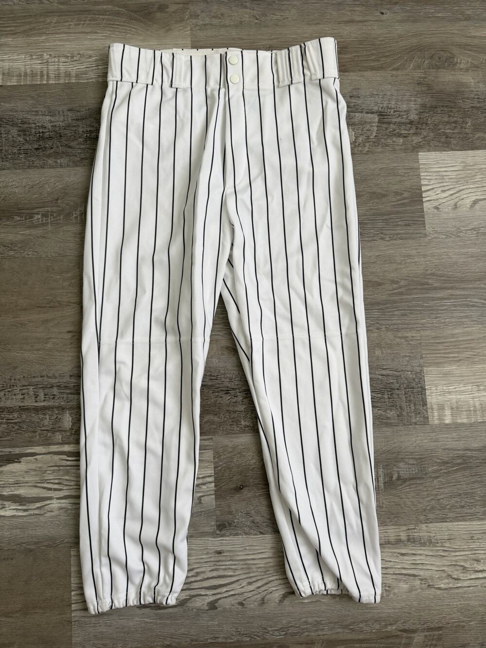 Vintage Majestic MLB Baseball Pants Medium White Navy Pinstripe NWT Deadstock
